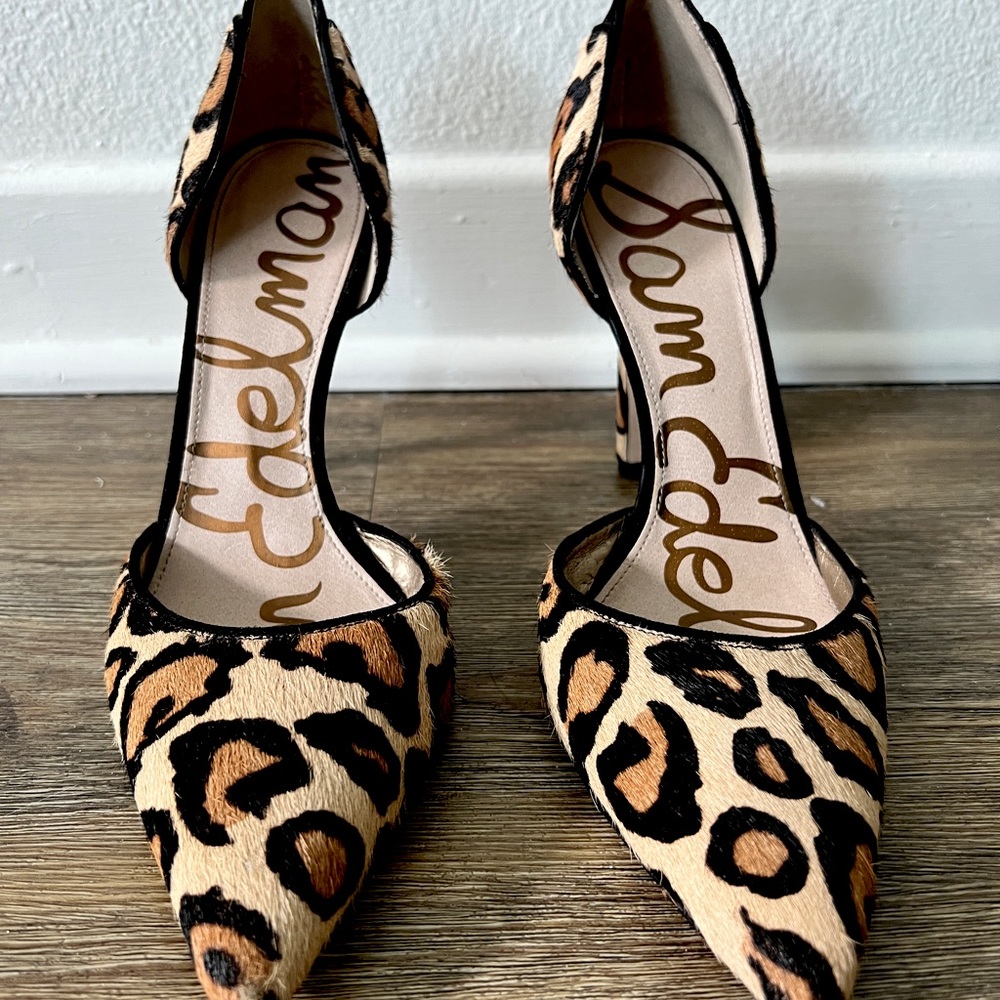 Beautiful Sam Edelman cheetah 🐆 heels are perfect to spice up any outfit!